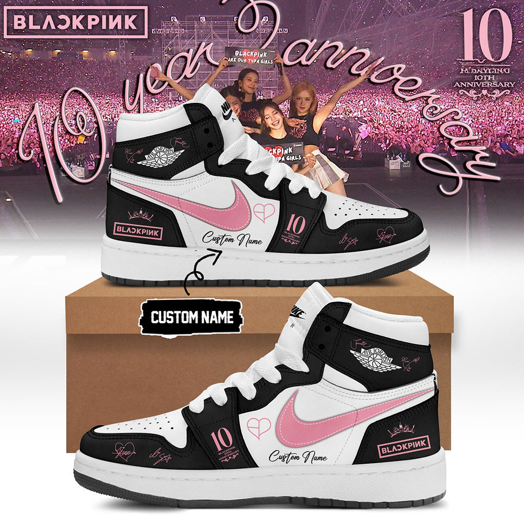 Custom Blackpink 2026 10th Anniversary Comeback Sneakers Blackpink Merch Gift For Fans - Merchluma