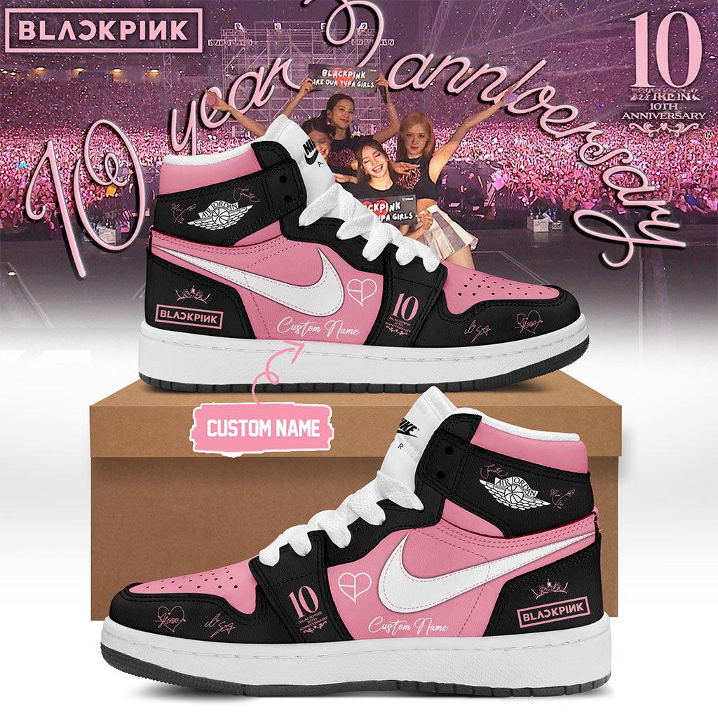 Personalized Blackpink Merch 2026 BP 10th Anniversary Comeback Sneakers Gift for Kpop Lovers - Merchluma