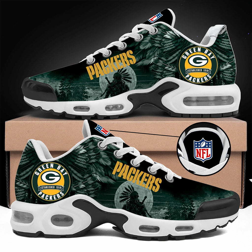 Green Bay Packers Native Spirit Heritage Shoes Sneakers Packers Merch Football Themed Gifts - Merchluma