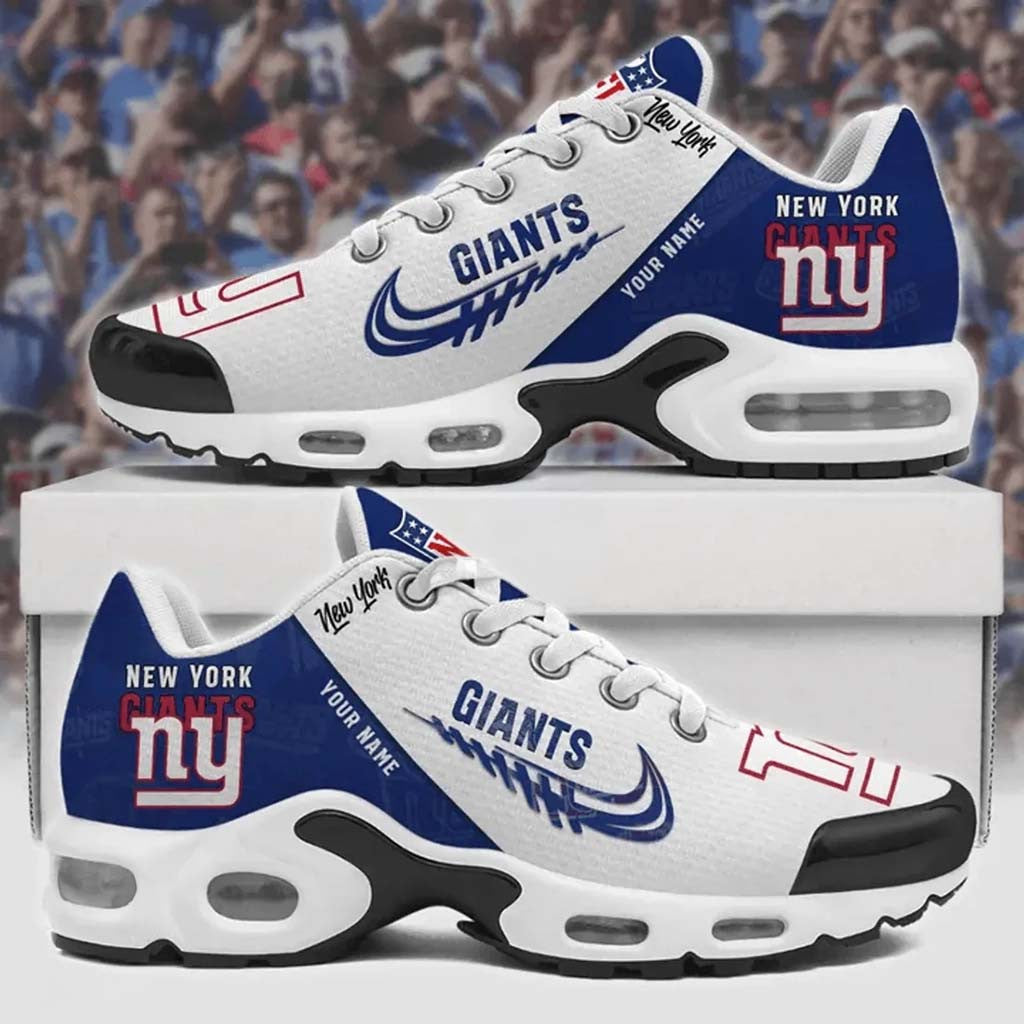 Personalized New York Giants Sneakers Game Day Shoes NY Giants Merch Gift For Football Fans - Merchluma