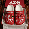 Delta Sigma Theta Red Crocs Delta Sigma Theta Sorority Merch Gift Ideas For Sisters - Merchluma