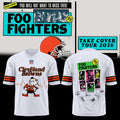 Cleveland Browns X Foo Fighters Take Cover Tour 2026 Football Jersey Foo Fighters Concert Merch - Merchluma