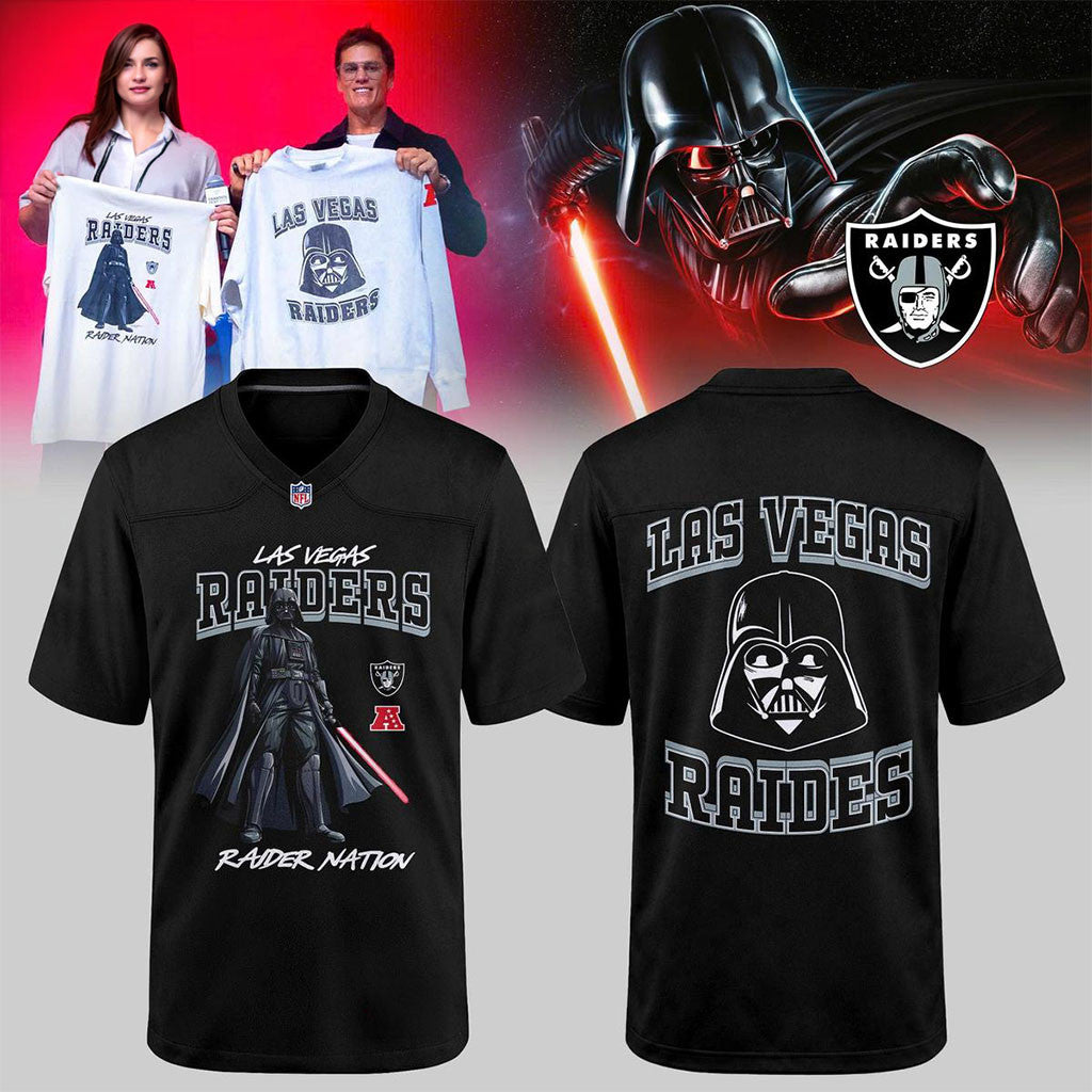 Las Vegas Raiders X Darth Vader 2026 Football Jersey LV Raiders Merch Gift For Football Fans - Merchluma