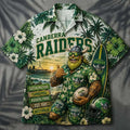 Canberra Raiders Viking Mascot Hawaiian Shirt 2026 Canberra Raiders Merch Rugby Fan Present - Merchluma