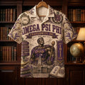 Omega Psi Phi Howard University Hawaiian Shirt OPP Fraternity Merch Gift For Fathers - Merchluma