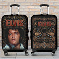 Elvis Presley Merch The King Of Rock n Roll Luggage Cover Cool Gifts For Music Lovers - Merchluma