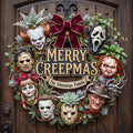 Personalized Horror Movie Characters Merry Christmas Acrylic Sign Horror Lovers Xmas Decor - Merchluma