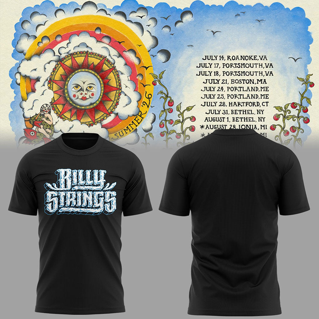 Billy Strings Summer Tour 2026 T-Shirt Billy Strings Merch Best Gift For Music Fans - Merchluma