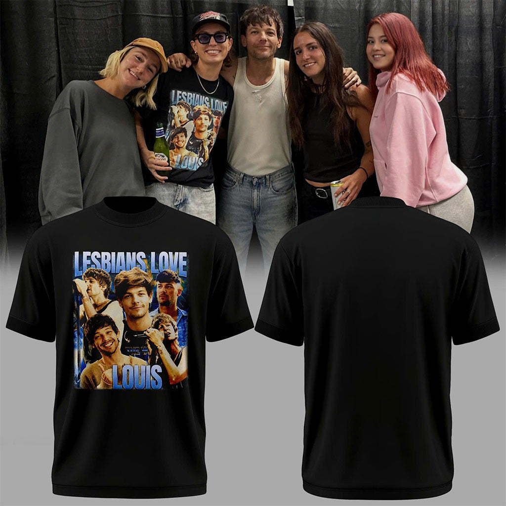 Louis Tomlinson Merch Lesbians Love Louis T-Shirt 2026 Gift Ideas For Fans - Merchluma