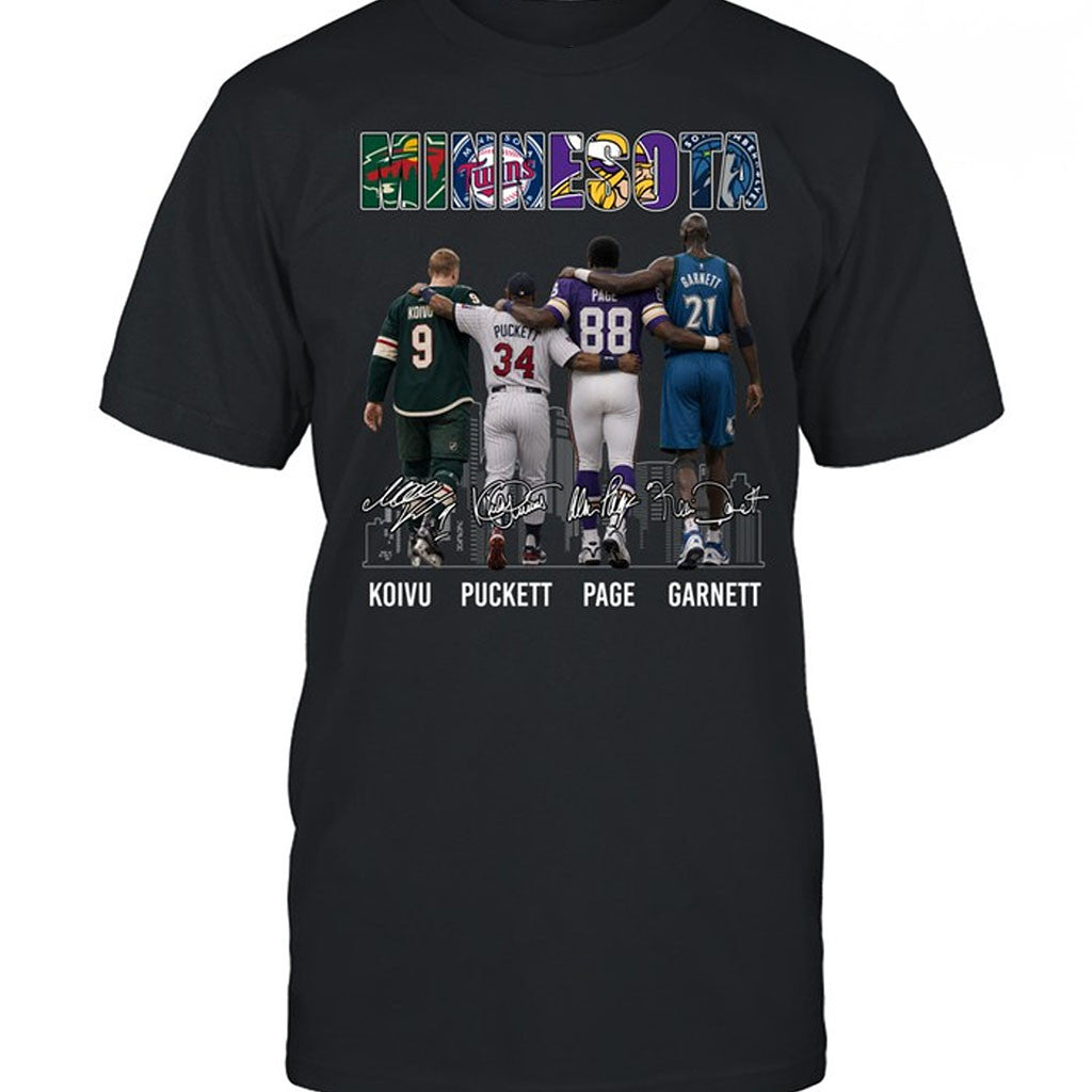 Minnesota Champions Legends T-Shirt Minnesota Sports Fans Championship Tribute Clothing - Merchluma