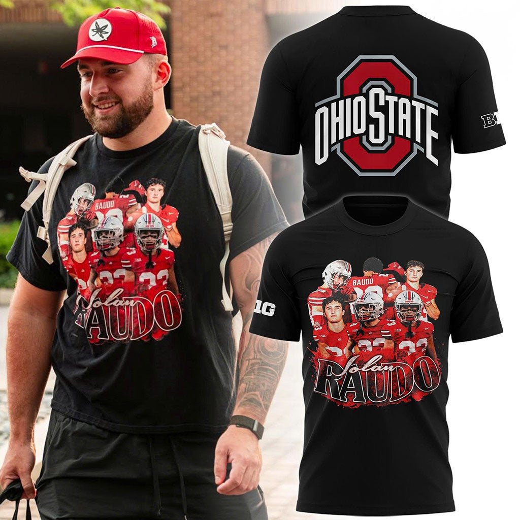 Nolan Baudo Ohio State Football T-Shirt Buckeyes Merch Best Gift For Football Fans - Merchluma