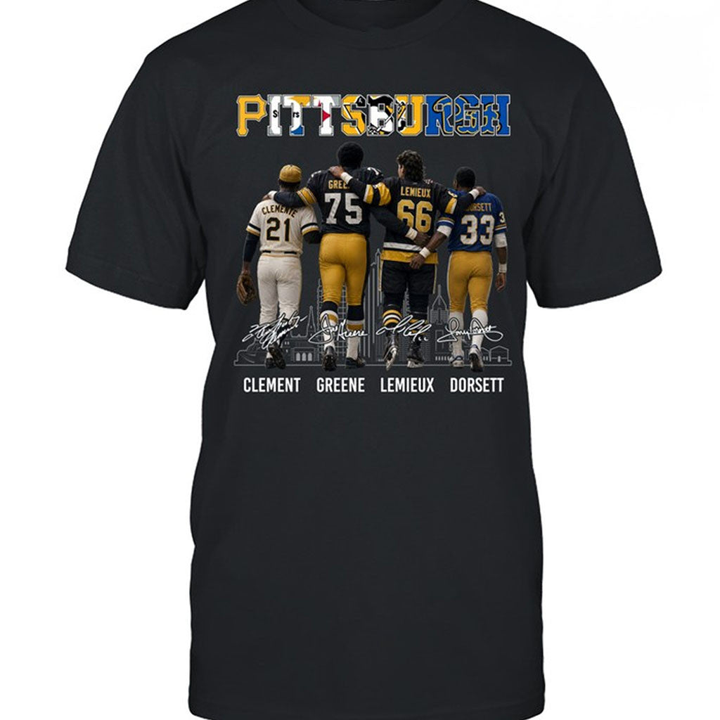 Pittsburgh Champions Legends T-Shirt Pittsburgh Sports Championship Tribute Tee Fan Gifts - Merchluma