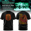 King Gizzard And The Lizard Wizard Merch Australia Tour 2026 T-Shirt Gift For Rock Lover - Merchluma