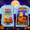Larva Trick Or Treat Trouble Mischief In The Moonlight Halloween Cute Creepy And Crawly Shirt - Merchluma