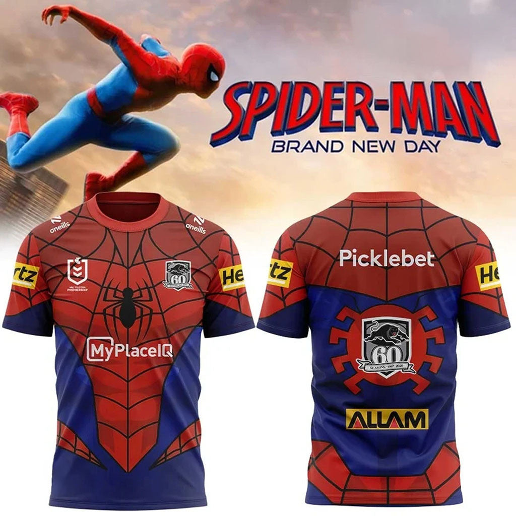 Penrith Panthers X Spider-Man Brand New Day 2026 T-Shirt Penrith Panthers Merch Gift For Fans - Merchluma