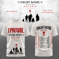 I Prevail The Violent Nature Tour 2026 T-Shirt I Prevail Merch Gift For Rock Band Fans - Merchluma