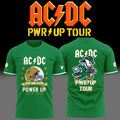 Notre Dame Fighting Irish X AC DC Tour T-Shirt ACDC Power Up Tour Merch Gift For Fans - Merchluma