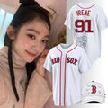 Blackpink 10th Anniversary Comeback Red Velvet Irene Baseball Jersey Red Sox Merch Fan Gifts - Merchluma