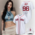 Blackpink 10th Anniversary Comeback Red Velvet Joy Baseball Jersey Red Sox #96 Joy Merch - Merchluma