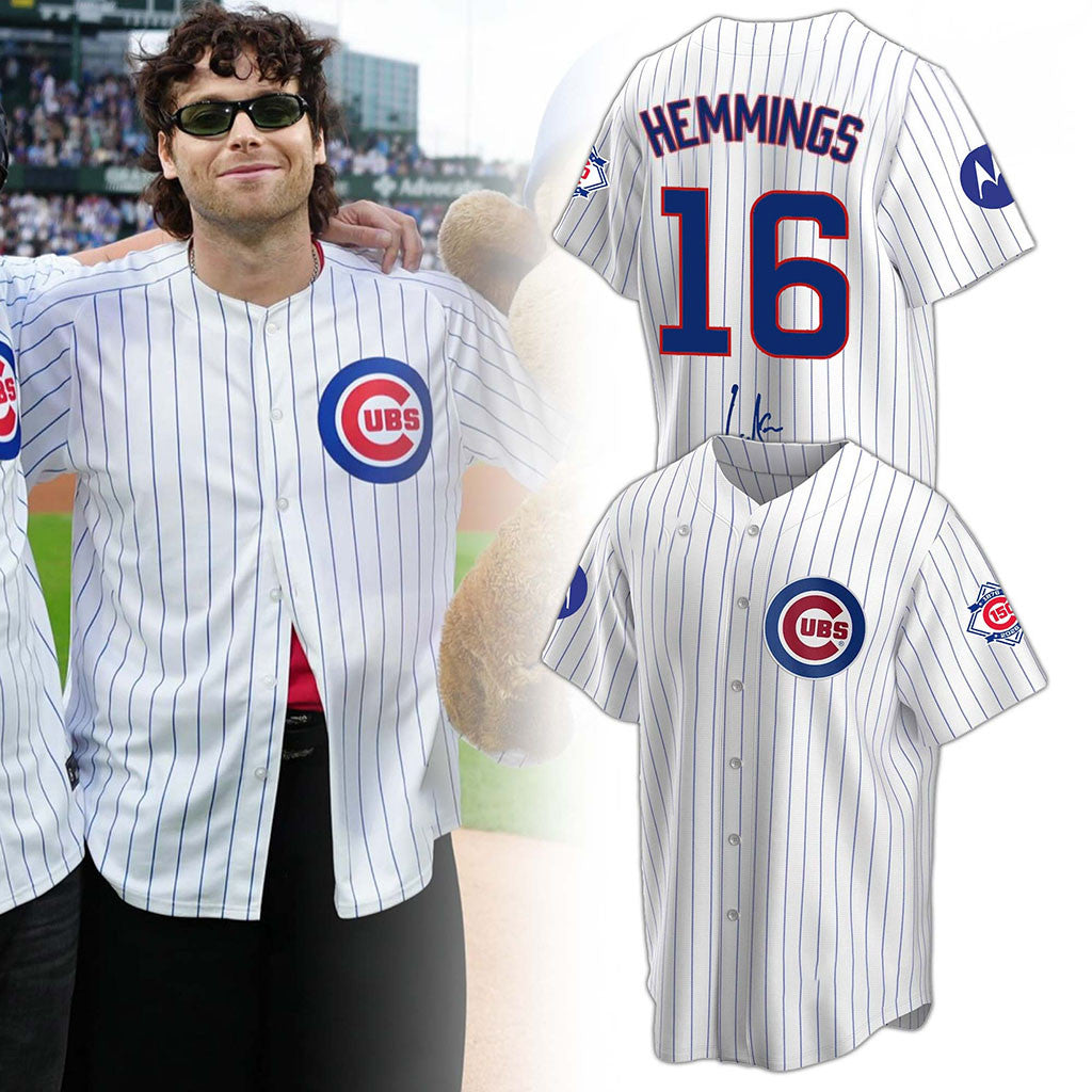 Chicago Cubs X 5SOS Luke Hemmings 2026 Baseball Jersey Cubs Merch Gift For Baseball Fans - Merchluma
