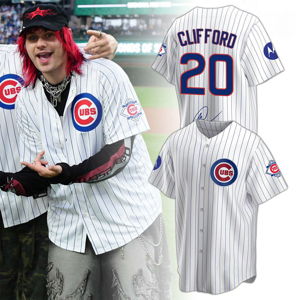 Chicago Cubs X 5SOS Michael Clifford 2026 Baseball Jersey Cubs Merch Present For Fans - Merchluma