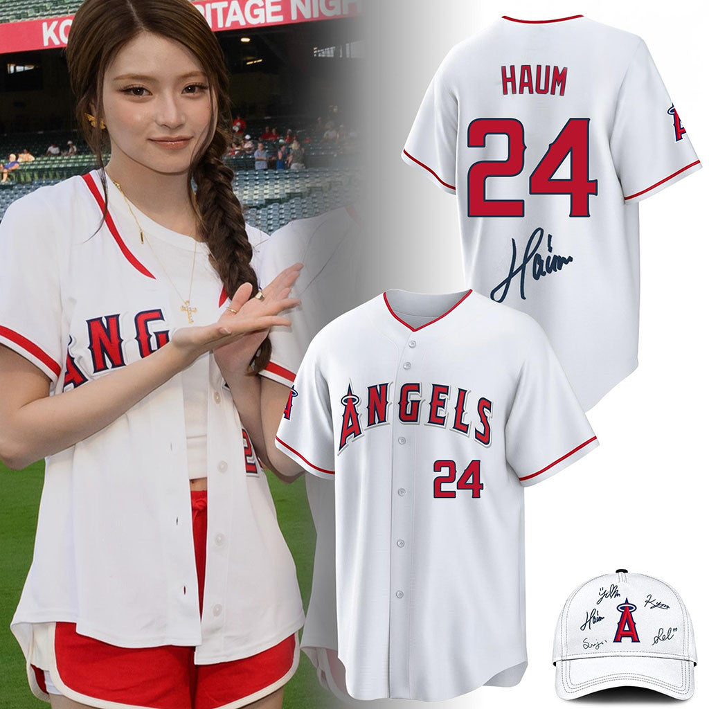 Los Angeles Angels KiiiKiii #24 Haum Baseball Jersey 2026 KiiiKiii Merch Gift Ideas For Fans - Merchluma