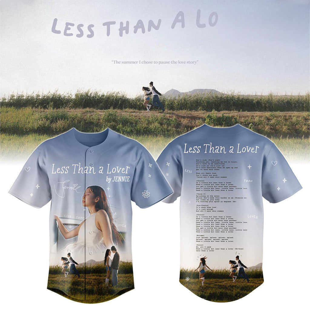 Jennie Less Than A Lover 2026 Baseball Jersey Blackpink Jennie Merch Gift For Kpop Fans - Merchluma