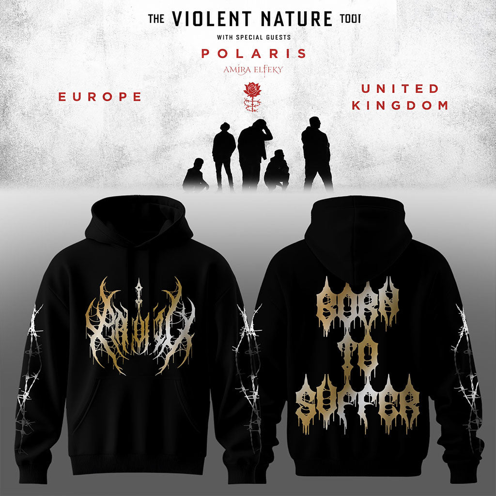 I Prevail The Violent Nature Tour 2026 Tour Hoodie Born To Suffer Hoodie I Prevail Merch Gifts - Merchluma