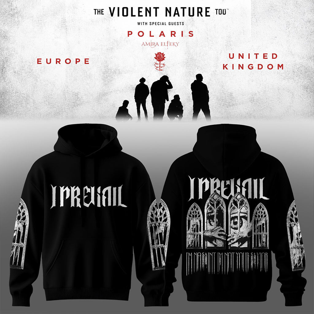 I Prevail The Violent Nature Tour 2026 Tour Hoodie I Prevail Merch Gift Ideas for Band Fans - Merchluma
