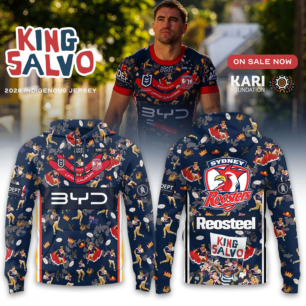 NRL Sydney Roosters 2026 Indigenous Hoodie Sydney Roosters Merch Gift For Rugby Fans - Merchluma