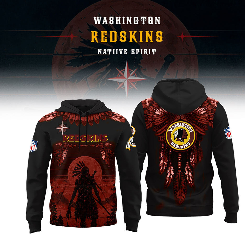 Washington Redskins Native Spirit Heritage Hoodie 2026 Redskins Merch Present For Football Fans - Merchluma