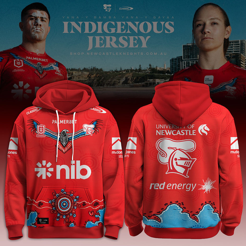 Newcastle Knights 2026 Indigenous Hoodie Newcastle Knights Merch Best Gift For Rugby Fans - Merchluma