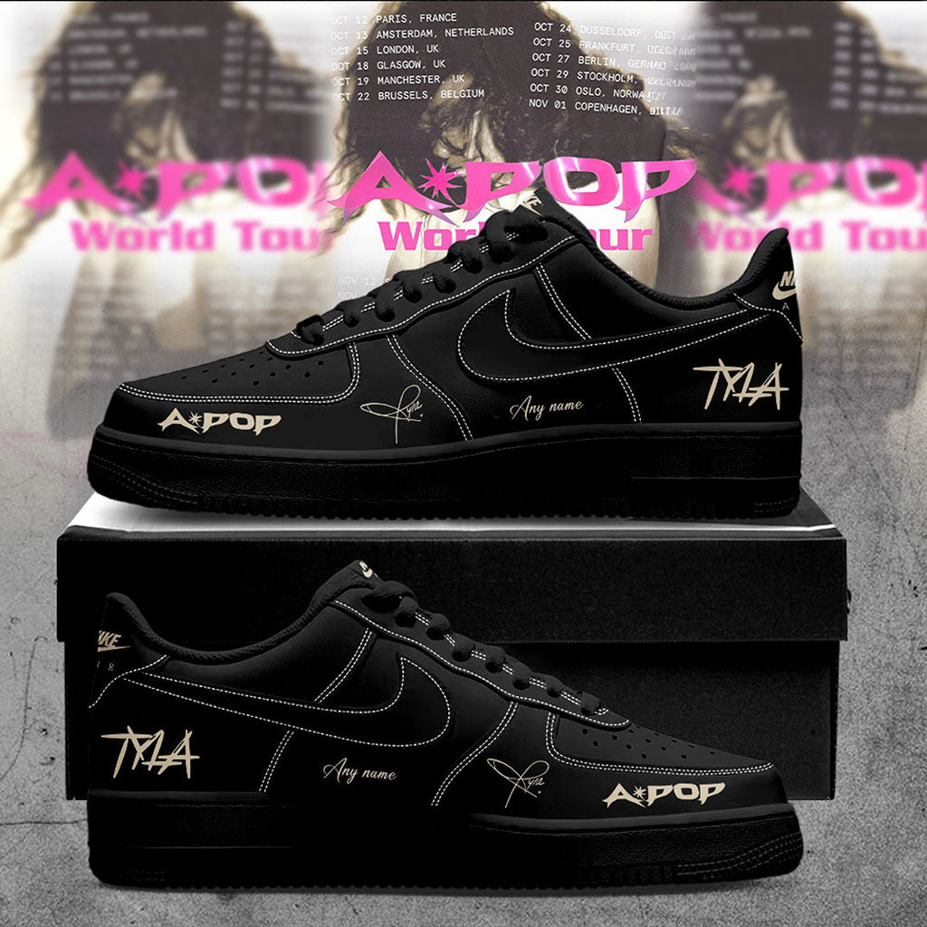 Personalised Tyla APOP World Tour 2026 Sneakers Tyla Merch Music Fan Gear Birthday Gift Ideas - Merchluma
