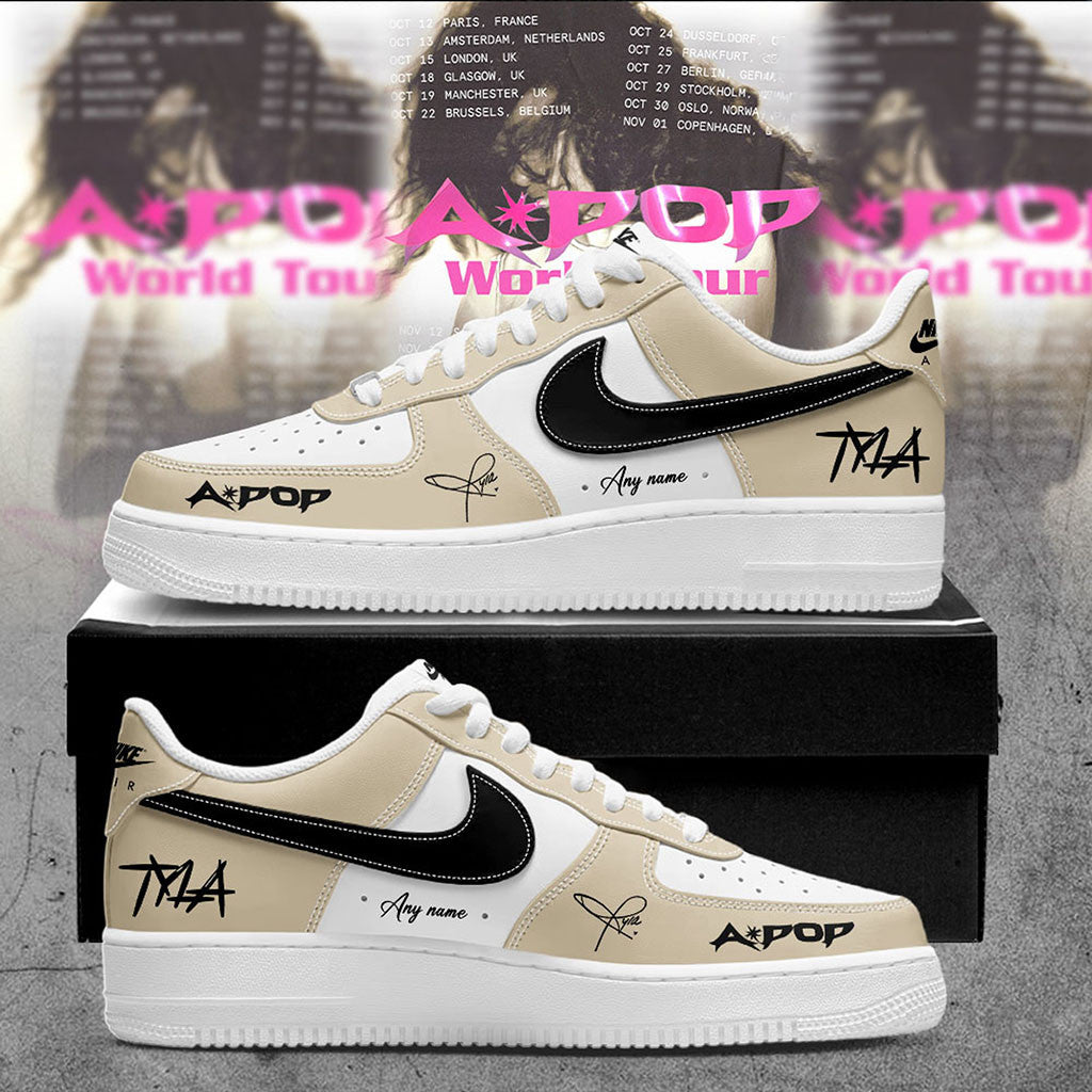 Personalised Tyla APOP World Tour 2026 Shoes Sneakers Tyla Merch Best Gifts For Music Lovers - Merchluma