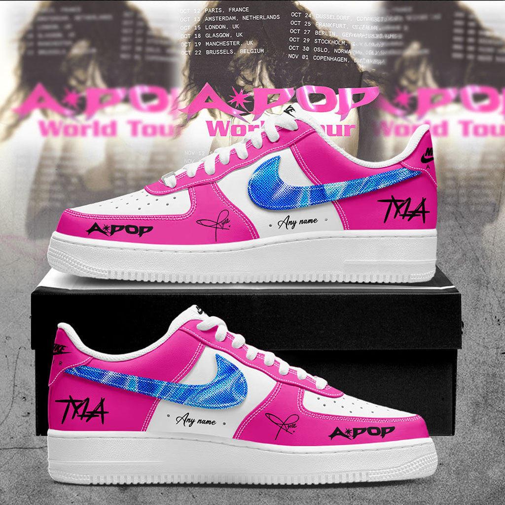 Personalised Tyla APOP World Tour 2026 Sneakers Tyla Merch Music Fan Shoes Cool Gifts - Merchluma
