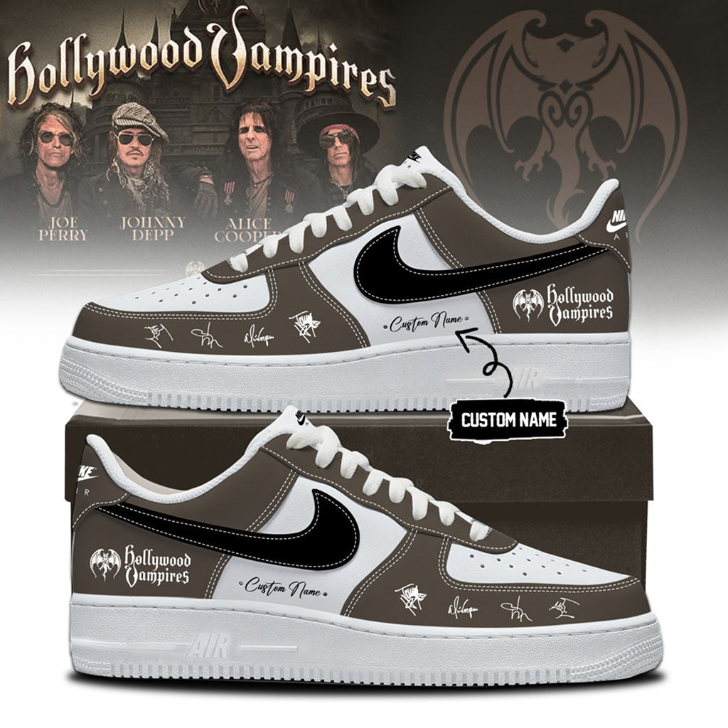 Personalized Hollywood Vampires Merch World Tour 2026 Signed Sneakers Gift For Brothers - Merchluma