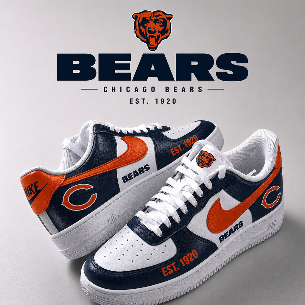 Chicago Bears 2026 Shoes Game Day Sneakers Chicago Bears Merch Gift For Football Lovers - Merchluma