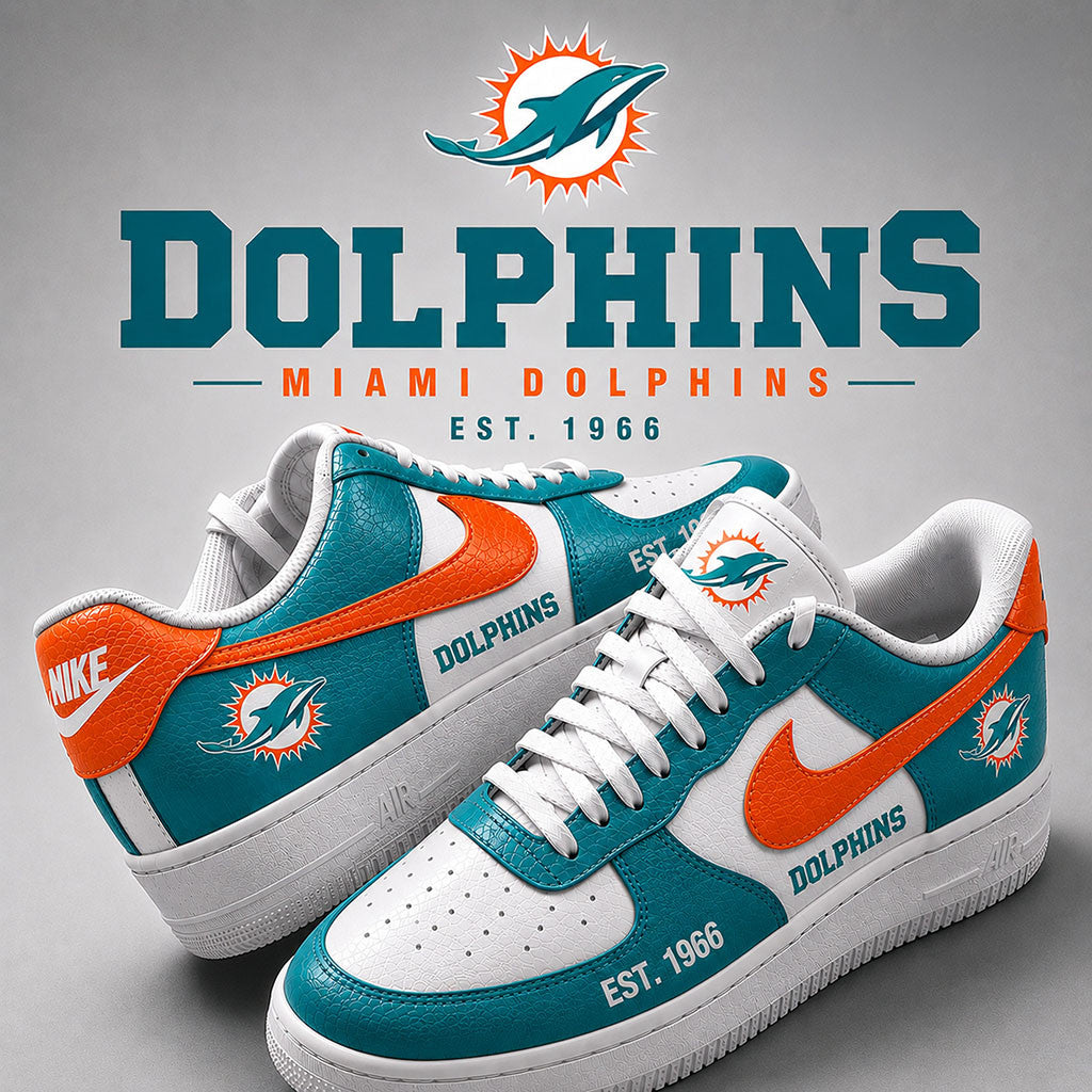 Miami Dolphins 2026 Shoes Game Day Sneakers Miami Dolphins Merch Gift For Football Lovers - Merchluma