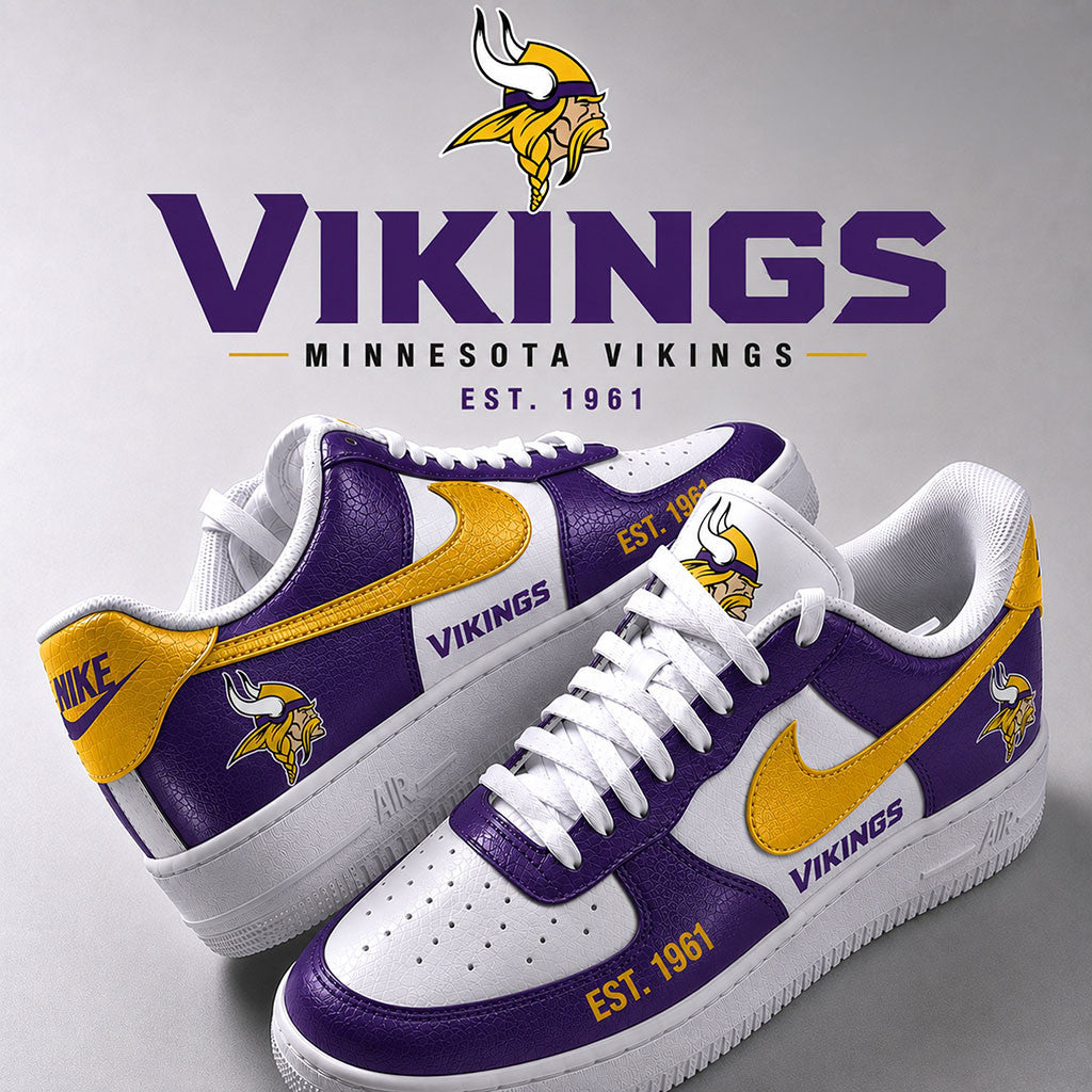Minnesota Vikings 2026 Shoes Game Day Sneakers Minnesota Vikings Merch Football Themed Gifts - Merchluma