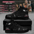 Customize Mayday Parade Merch 2026 Tour Dates Sneakers Black Present For Rock Band Fans - Merchluma