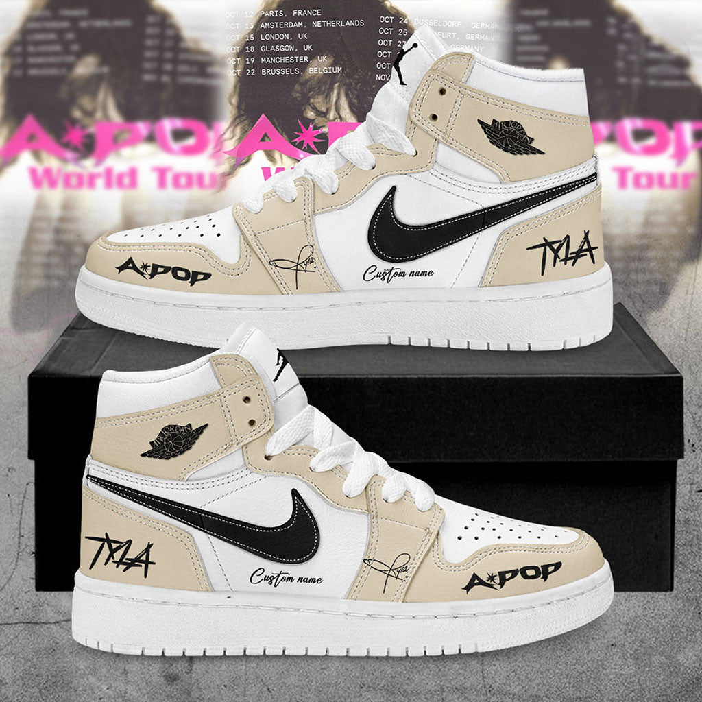 Personalised Tyla APOP World Tour 2026 Sneakers Tyla Merch Music Fan Gear Best Gift For Him - Merchluma