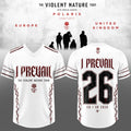 I Prevail The Violent Nature Tour 2026 Football Jersey I Prevail Merch Gift For Rock Fans - Merchluma