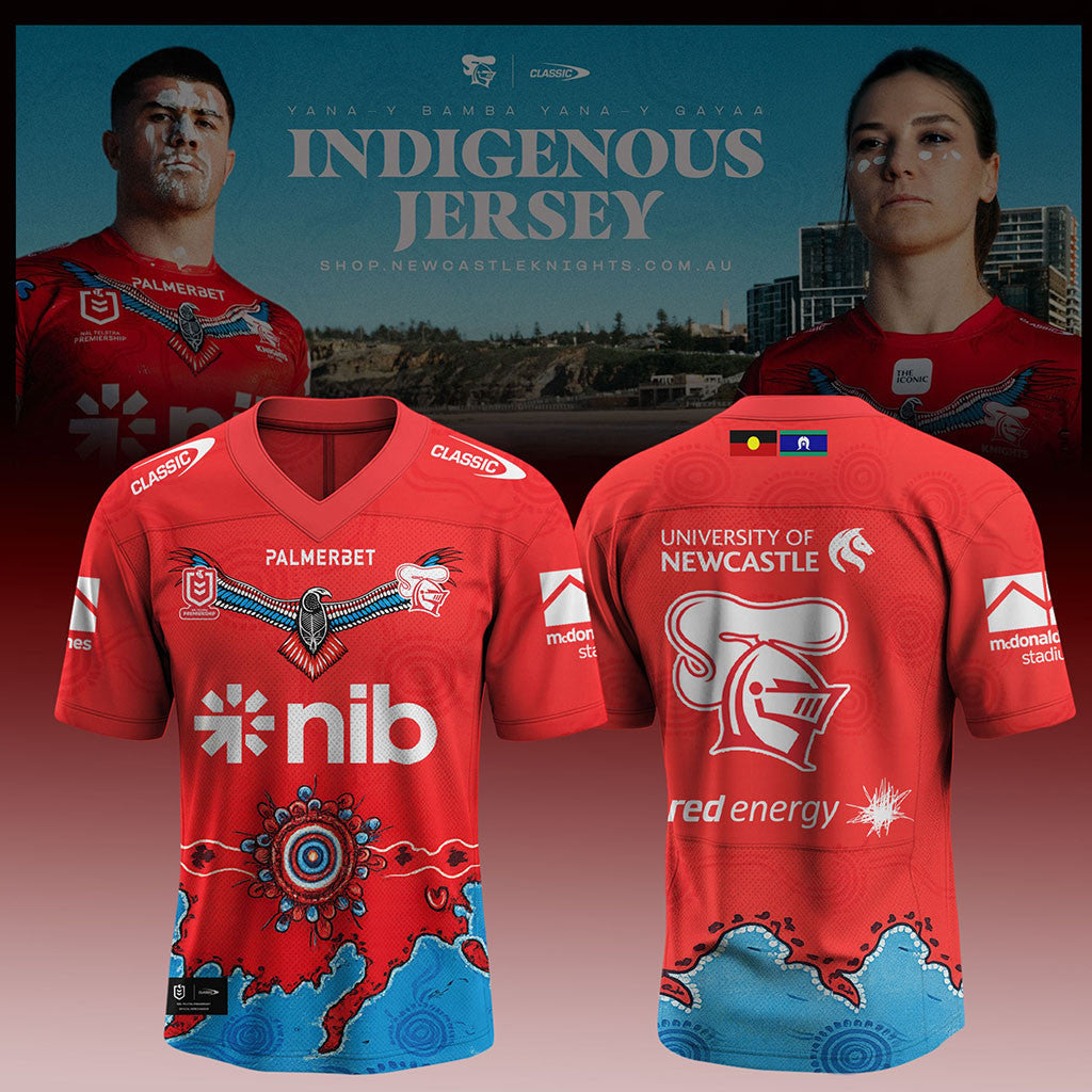 Newcastle Knights 2026 Indigenous Football Jersey Newcastle Knights Merch Gift For Rugby Fans - Merchluma