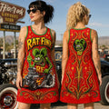 Rat Fink Red Hot Rod Illustrated Women Dress Birthday Ideas For Sisters - Merchluma