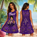 Prince Purple Rain Retro Concert Vintage Style Sleeveless Dress Prince Merch Gift For Mom - Merchluma