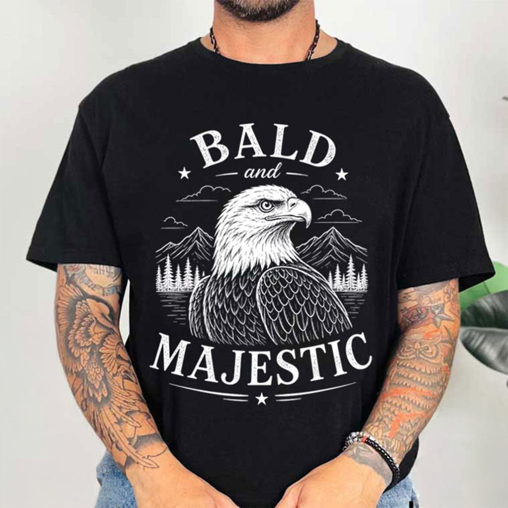 Bald And Majestic Funny American Bald Eagle Shirt Jackie The Bald Eagle Memorial Shirt Gifts - Merchluma