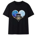 Dallas Cowboys And North Carolina Tar Heels Heart To Head Helmet Football Shirt Fans Gifts - Merchluma