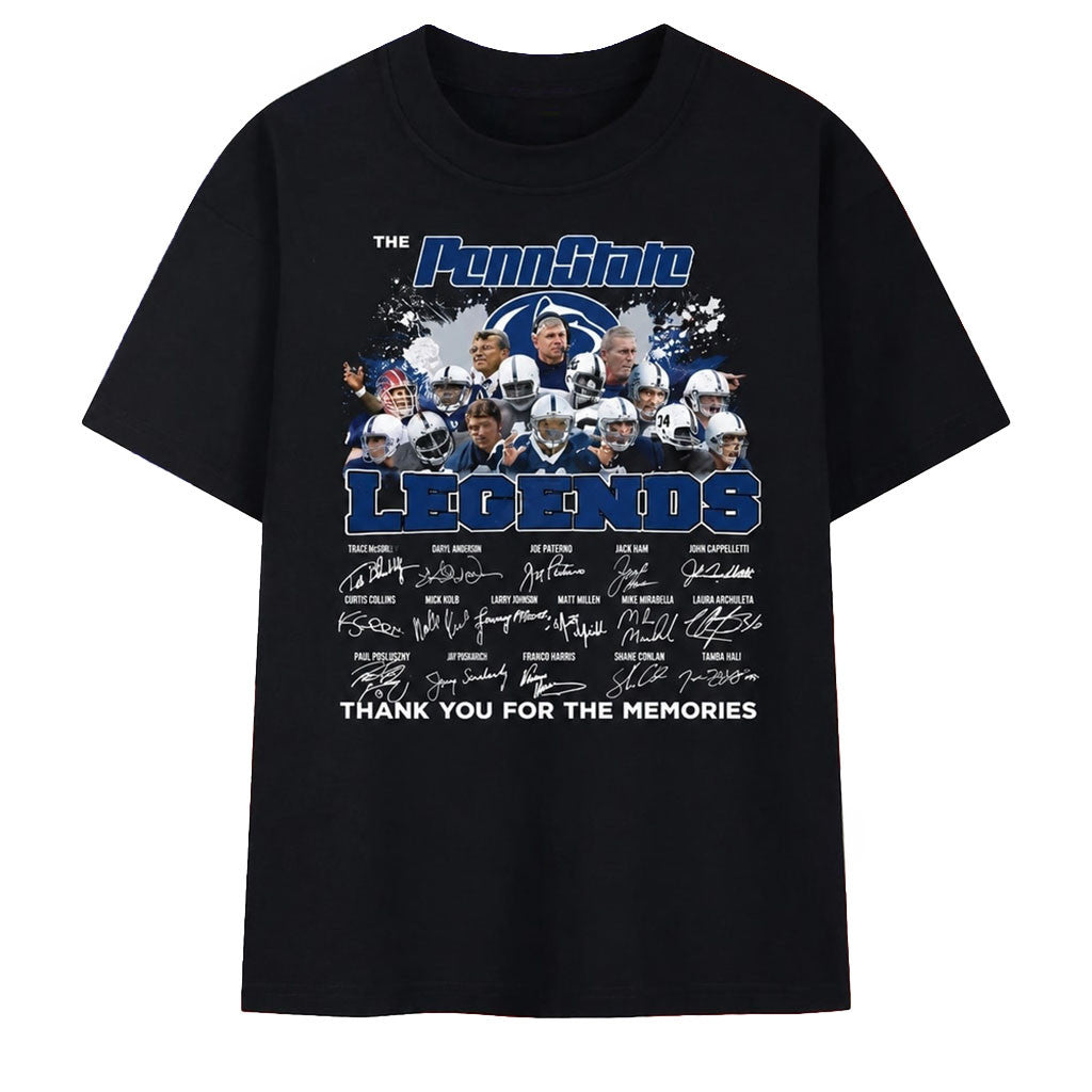 Penn State Legends Signatures College Football Shirt Penn State Legends Game Day Outfits Ideas - Merchluma