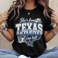 She's From Texas I Can Tell Dallas Cowboys Football Shirt Dallas Cowboys Merch Gifts For Her - Merchluma