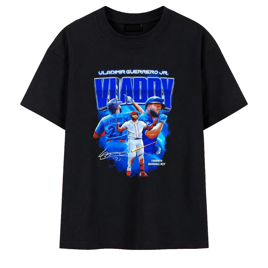 Vladimir Guerrero Jr Toronto Blue Jays Baseball Signature Shirt Vladimir Guerrero Jr Merch - Merchluma